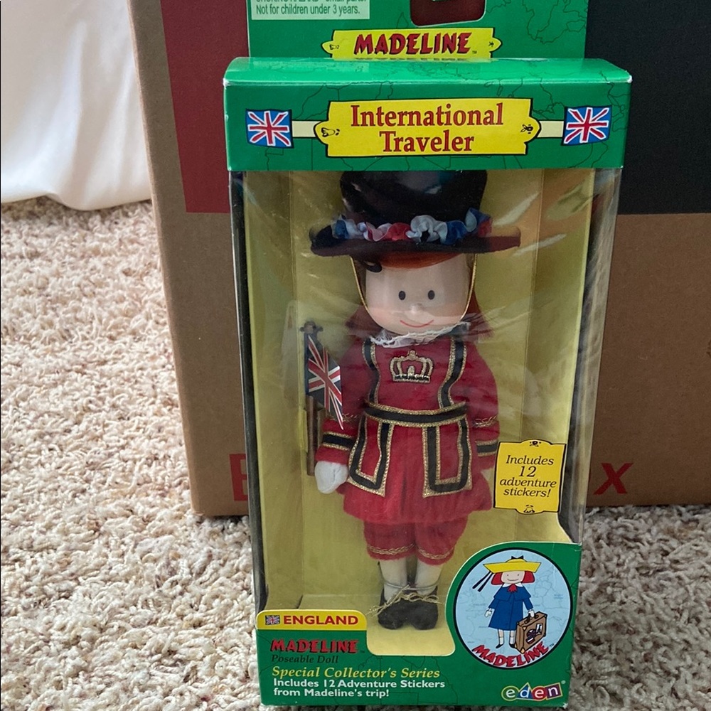Madeline International Traveler Doll - Red and Black